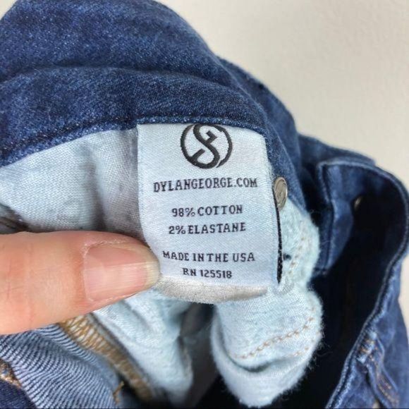 Dylan George & Co Diane Flare Jeans Dark Wash Denim Women's 25x33 Low Rise Boho - Picture 10 of 12